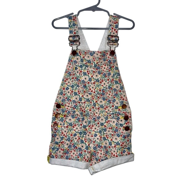 Boden Heart Pocket Short Dungarees - Picture 3 of 10